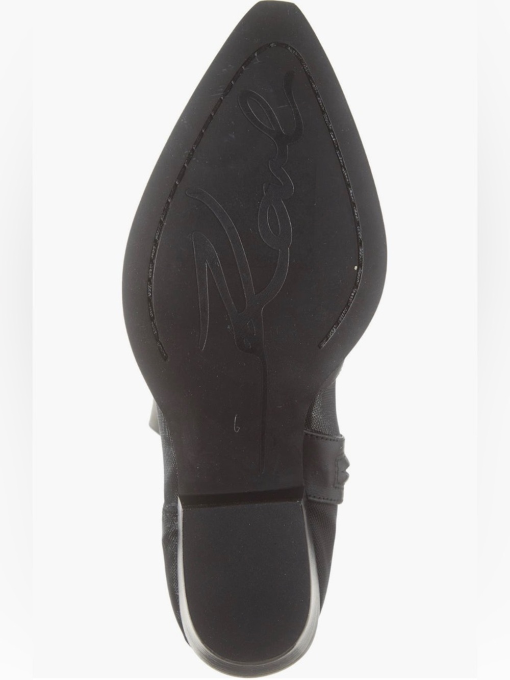 Karl Lagerfeld Lakota Rhinestone Black Mesh Western  Cowboy Boot Studded Toe - Picture 13 of 13